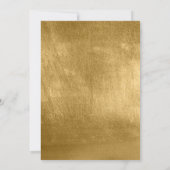 Black Painted Gold 40th Birthday Kaart (Achterkant)