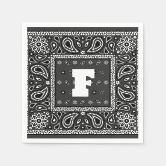 Black Paisley Bandana Verjaardag Hip Hop Rap Scarf Servet