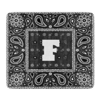 Black Paisley Bandana Verjaardag Hip Hop Rap Scarf Snijplank