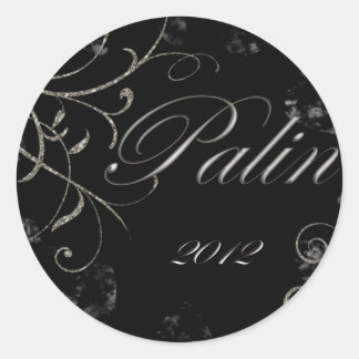 Black Palin 2012 Ronde Sticker