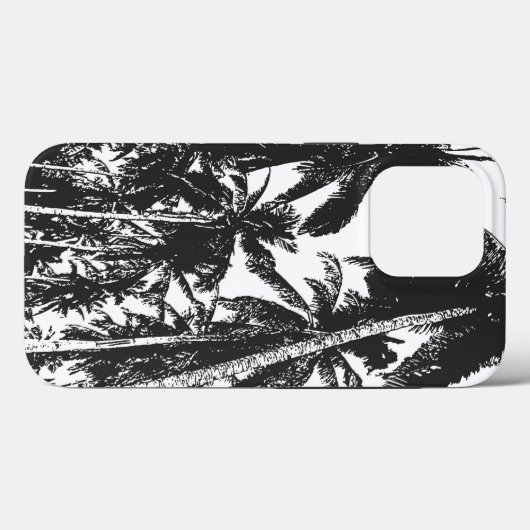 Black Palm Trees Case-Mate iPhone Case (Achterkant (horizontaal))