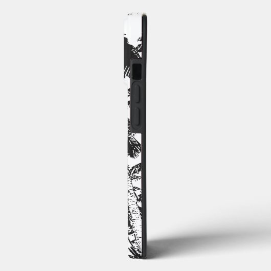 Black Palm Trees Case-Mate iPhone Case (Achterkant / Links)