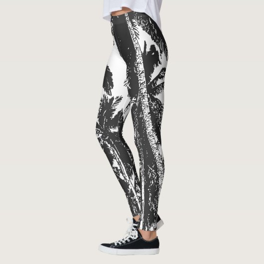 Black Palm Trees Leggings (Links)