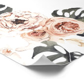 Black Palm Wedding Welcome Sign Poster (Hoek)