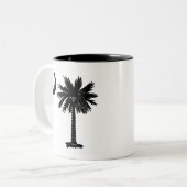 Black Palmetto Tweekleurige Koffiemok (Voorkant links)