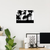 Black Palms Print Poster (Thuiskantoor)