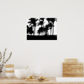 Black Palms Print Poster (Keuken)
