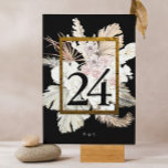 Black Pampas Dried Grass Tropical Oerwoud Floral Kaart<br><div class="desc">Pampas Dried Grass Tropical Oerwoud Floral Table Number #pampasgras #junglebruiloft #junglenodigt #coralbruiloft #bruildingmenu #woestijtwedding #lasvegasbruiloft #terracottabruiloft #peachbruiloft #pampasweddingmenu #pampas #terracotta #coral #peach #naturalbruilgras #driedpampas #driedpampas isabibruiloft #naturebruiloft</div>