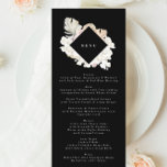 Black Pampas Grass Tropical Floral Premium Wedding Menu<br><div class="desc">slim menu om het collectie aan te passen *als u meer papieren opties wilt,  kunt u dit ontwerp overbrengen naar een slim programma *of voor meer hulp contact met mij opnemen</div>