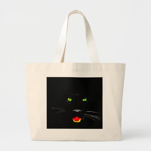 Black Panther Bag Grote Tote Bag (Voorkant)