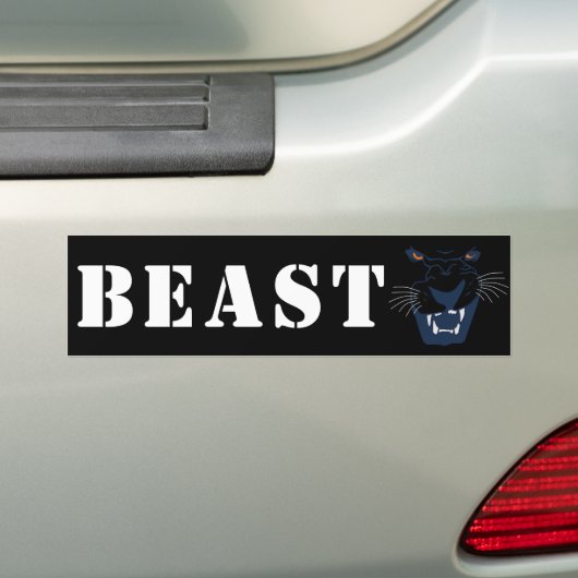 Black Panther Beast Bumpersticker (Op auto)