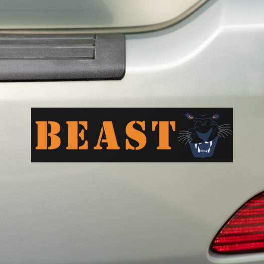 Black Panther Beast Bumpersticker (Op auto)