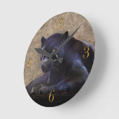 Black Panther Big Cat Animal-Lover wandklok (Hoek)
