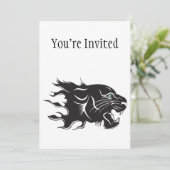 Black Panther Blue Eyes Kaart (Staand voorkant)