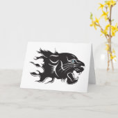 Black Panther Blue Eyes Kaart (Gele Bloem)