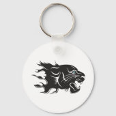 Black Panther Blue Eyes Sleutelhanger (Voorkant)