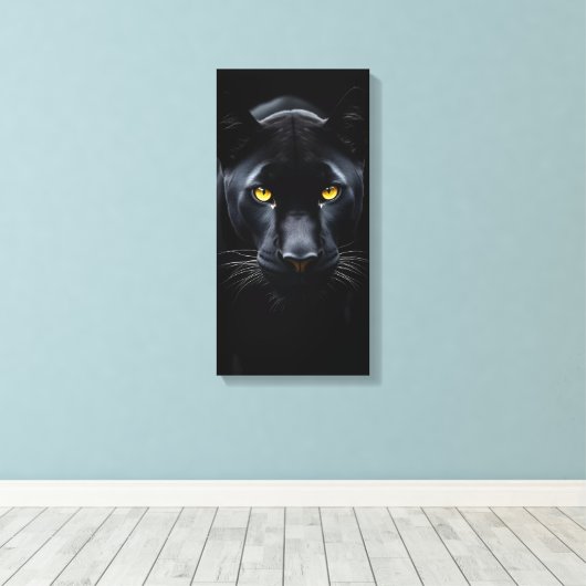 Black Panther Canvas Afdruk (Insitu (Houten vloer))