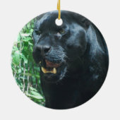 Black Panther Cat Ornament (Achterkant)
