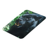 Black Panther Cat Premium magneet (Linkerzijde)