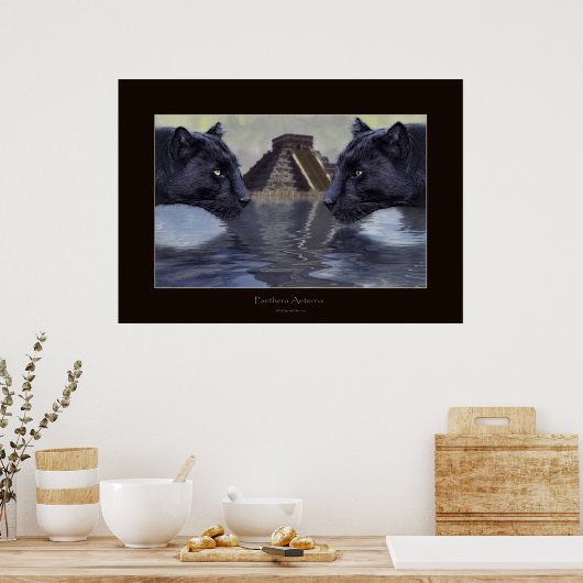 BLACK PANTHER & CHICHEN ITZA Art Poster (Keuken)