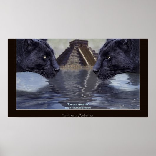 BLACK PANTHER & CHICHEN ITZA Art Poster (Voorkant)