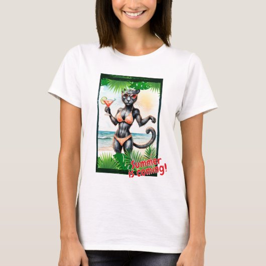 Black Panther: De zomer komt eraan! T-shirt (Voorkant)