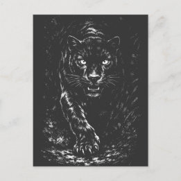 Black Panther — door BurnsInHell Briefkaart