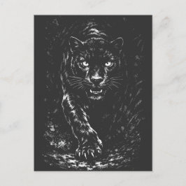 Black Panther — door BurnsInHell Briefkaart