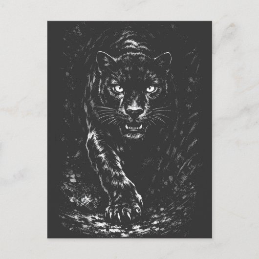 Black Panther — door BurnsInHell Briefkaart (Voorkant)