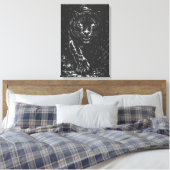 Black Panther — door BurnsInHell Canvas Afdruk (Insitu (Slaapkamer))