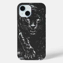 Black Panther — door BurnsInHell iPhone 15 Case