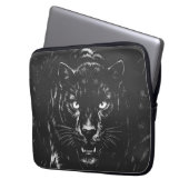 Black Panther — door BurnsInHell Laptop Sleeve (Voorkant Links)