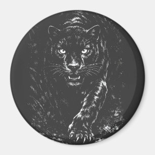 Black Panther — door BurnsInHell Magneet