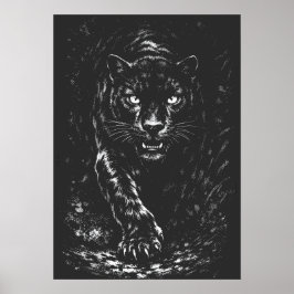 Black Panther — door BurnsInHell Poster