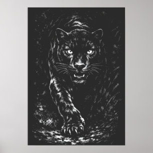 Black Panther — door BurnsInHell Poster