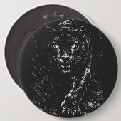Black Panther — door BurnsInHell Ronde Button 6,0 Cm (Voorkant /achterkant)