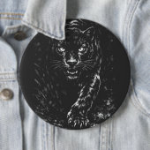 Black Panther — door BurnsInHell Ronde Button 6,0 Cm (In situ)