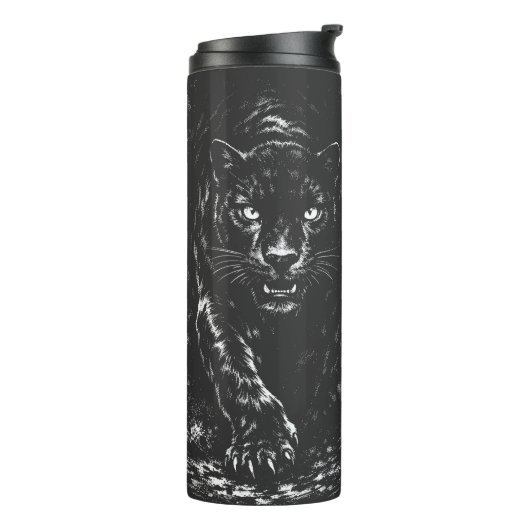 Black Panther — door BurnsInHell Thermosbeker (Gedraaid links)
