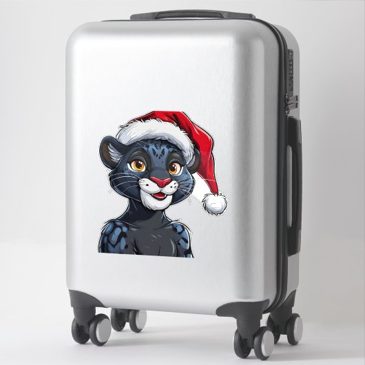 Black Panther draagt Pet Sticker (Koffer)