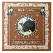 Black Panther Energie Omarm het Onbekende Tegeltje (Voorkant)