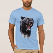 Black Panther enorme scherpe Fangs Vaderdag T-shirt (Voorkant)