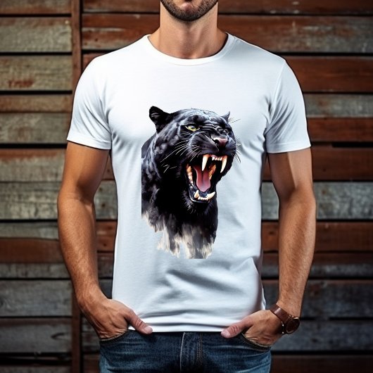 Black Panther enorme scherpe Fangs Vaderdag T-shirt