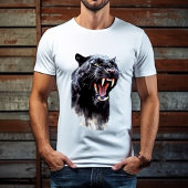 Black Panther Enorme Scherpe Tanden Vaderdag T-shirt