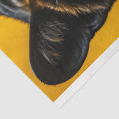 Black Panther, feline love, enige panther cat Tissuepapier (Detail)