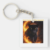 Black Panther Fire Power Sleutelhanger (voorkant)