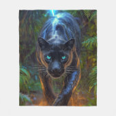 Black Panther Fleece Deken (Voorkant)