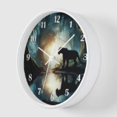 Black Panther gereflecteerd in witte nummers (Hoek)