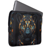 Black Panther Glas in lood Mozaïek Laptop Sleeve (Voorkant Rechts)