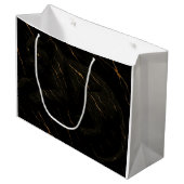 Black Panther Gold Marble Art Groot Cadeauzakje (Voorkant Gekanteld)