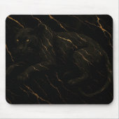Black Panther Gold Marble Art Muismat (Voorkant)